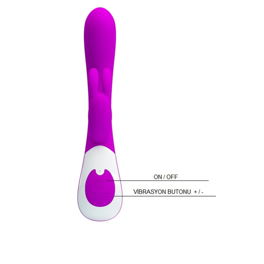  VibratörlerLilituShopUSB Şarjlı 12 Fonksiyonlu Klitoris Uyarıcılı Teknolojik Tavşan Vibratör