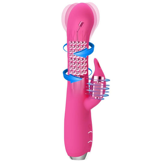 Vibratör ÇeşitleriLilituShopUSB Şarjlı 12 Titreşim & 3 Rotasyon Fonksiyonlu Teknolojik G-Spot Vajinal Vibratör