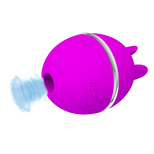 Vibratör ÇeşitleriLİLİTU SHOPUSB Şarjlı 3 Emme ve Dil Uyarım Fonksiyonlu Teknolojik Yumurta Vibratör - Gemini Ball