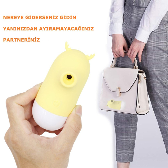Modern VibratörlerLilituShopUSB Şarjlı 5 Emme ve Dil Uyarım Fonksiyonlu Teknolojik Vibratör