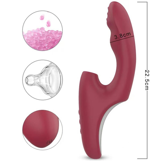 Vibratör ÇeşitleriLilituShopUSB Şarjlı 7 Emme ve Titreşim Uyarım Fonksiyonlu Isıtmalı Teknolojik Vibratör