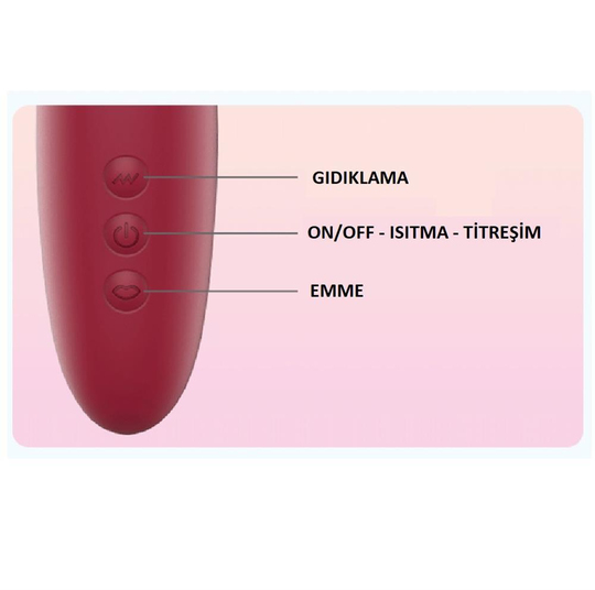 Vibratör ÇeşitleriLilituShopUSB Şarjlı 7 Emme ve Titreşim Uyarım Fonksiyonlu Isıtmalı Teknolojik Vibratör