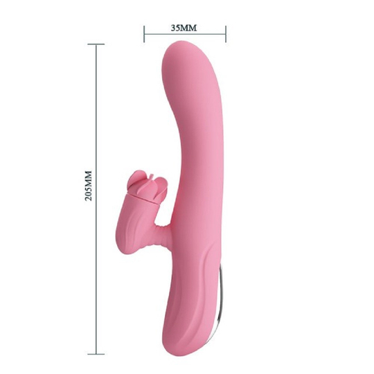 Modern VibratörlerLilituShopUSB Şarjlı 7 Fonksiyonlu Titreşimli 4 Fonksiyonlu Klitoris Dil Uyarıcılı Teknolojik Vibratör