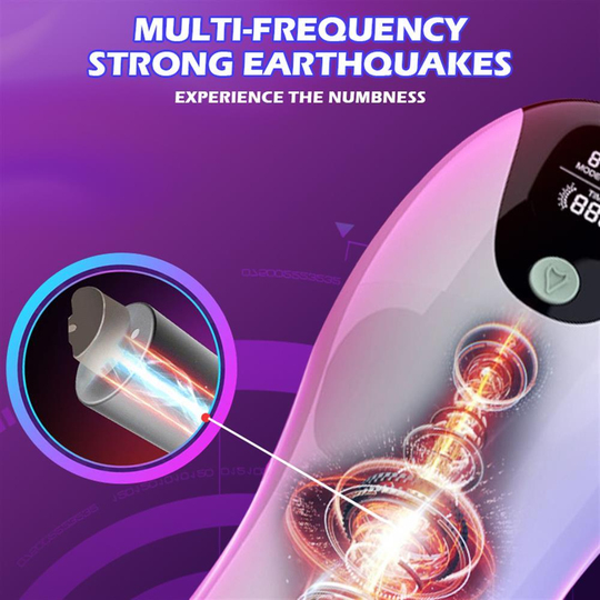 Vajina Ve MastürbatörLilituShopUSB Şarjlı 8 Emme Modlu Dijital Göstergeli Sesli Teknolojik Mastürbatör