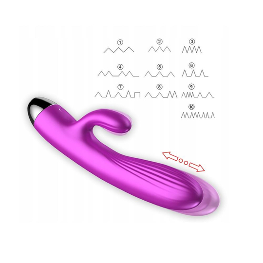 Vibratör ÇeşitleriLilituShopUSB Şarjlı İleri Geri Fonksiyonlu & 7 Titreşimli Isıtmalı Teknolojik Vibratör