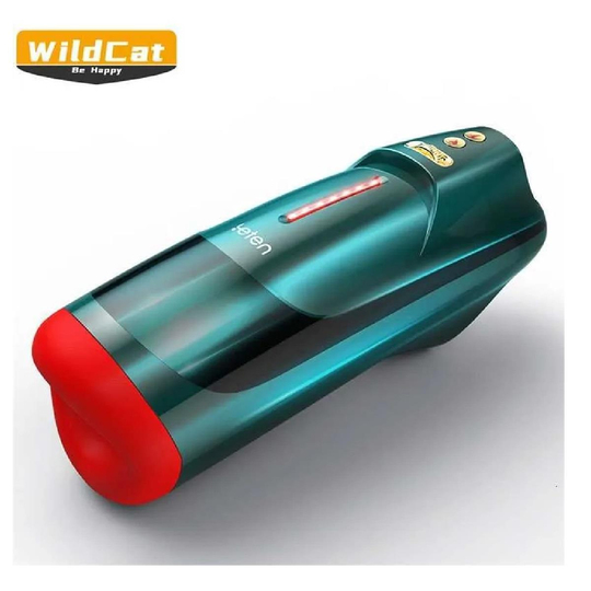 Vajina Ve MastürbatörLilitu ShopUSB Şarjlı Isıtmalı İleri Geri Hareketli Titreşimli Emme Vakum Ayarlı Sesli Parfümlü Masturbatör - Leten Wildcat