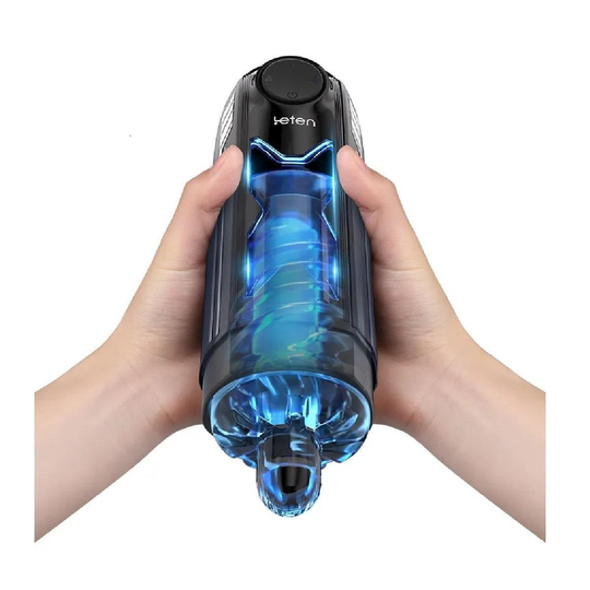 Vajina Ve MastürbatörLilitu ShopUSB Şarjlı Isıtmalı İleri Geri Hareketli Titreşimli Emme Vakum Ayarlı Sesli Masturbatör - Leten X Pro