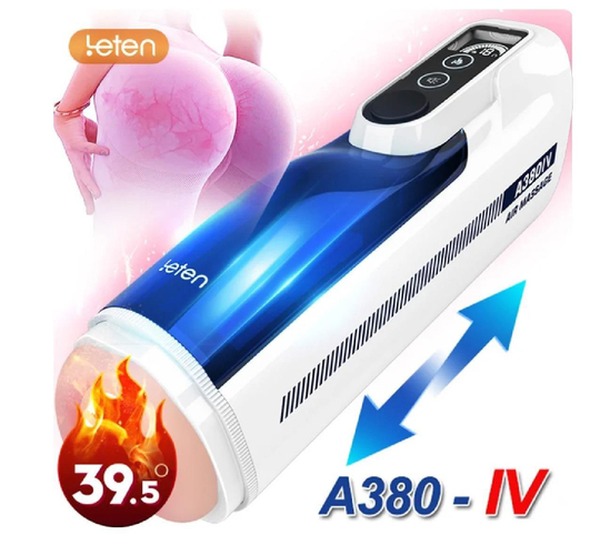 Vajina Ve MastürbatörLilitu ShopUSB Şarjlı Sesli Isıtmalı İleri Geri Hareketli Titreşimli Emme Vakum Ayarlı Masturbatör - Leten A380