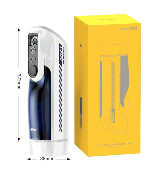 Vajina Ve MastürbatörLilitu ShopUSB Şarjlı Sesli Isıtmalı İleri Geri Hareketli Titreşimli Emme Vakum Ayarlı Masturbatör - Leten A380