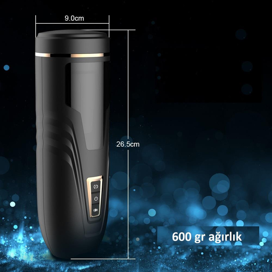 Vajina Ve MastürbatörLilituShopUSB Şarjlı Titreşimli İleri Geri & Rotasyon Ayarlı Sesli Masturbatör - Rita