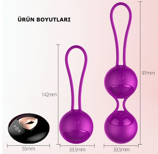  VibratörlerLilituShopUSB Şarjlı Uzaktan Kumandalı 10 Titreşimli Kegel Zevk Topları