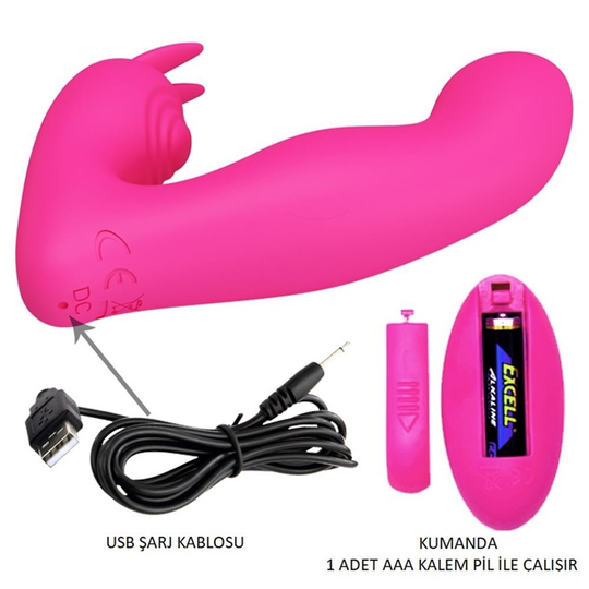 Vibratör ÇeşitleriLilituShopUSB Şarjlı Uzaktan Kumandalı 12 Titreşim 4 Darbe Fonksiyonlu Teknolojik G-Spot Vajinal Eflatun Vibratör