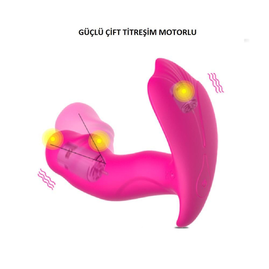 Vibratör ÇeşitleriLilituShopUSB Şarjlı Uzaktan Kumandalı Gıdıklama Fonksiyonlu Çamaşır Altı Isıtmalı Teknolojik Vibratör