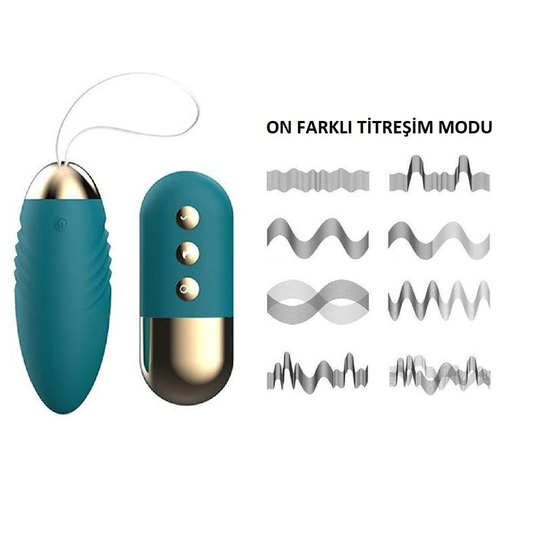 Vibratör ÇeşitleriLilituShopUSB Şarjlı Uzaktan Kumandalı Isıtmalı 10 Titreşimli Zevk Yumurtası