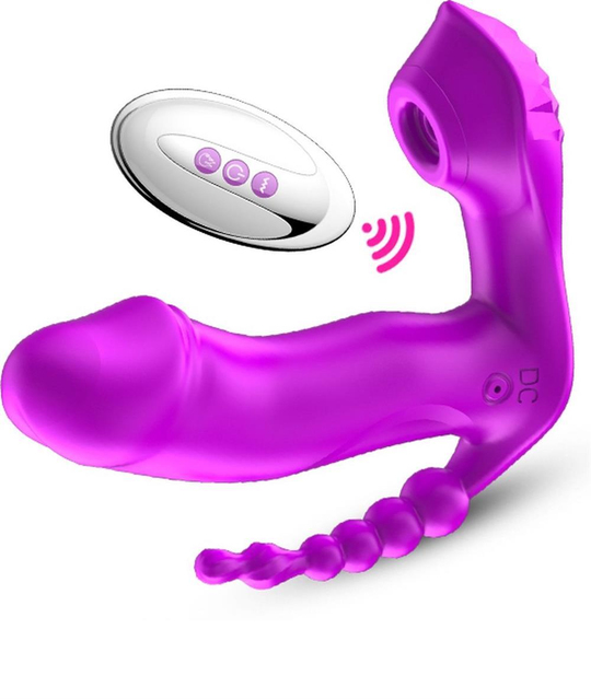 Vibratör ÇeşitleriLilituShopUSB Şarjlı Uzaktan Kumandalı Klitoris Emme Fonksiyonlu Çamaşır Altı Isıtmalı Teknolojik Vibratör