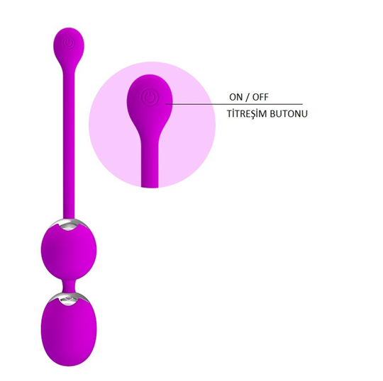 Anal PlugLilituShopUSB Şarjlı Uzaktan Kumandalı Titreşimli Anal & Vajinal Alıştırma Egzersiz Topları