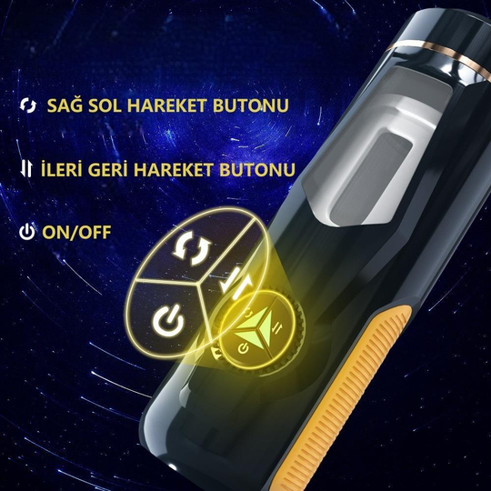  Vajina Ve MastürbatörLilituShopUSB'den Şarjlı 3cm İleri Geri & Sağ Sol Titreşim Fonksiyonlu Realistik Masturbatör - Aneemun