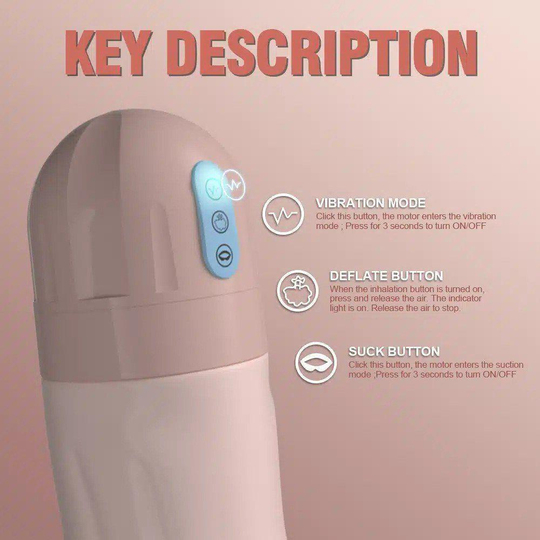 Vajina Ve MastürbatörLilituShopUSB'den Şarjlı Emme ve Güçlü Titreşim Fonksiyonlu Realistik Masturbatör - Beate