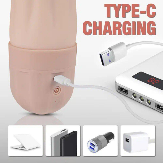 Vajina Ve MastürbatörLilituShopUSB'den Şarjlı Emme ve Güçlü Titreşim Fonksiyonlu Realistik Masturbatör - Beate