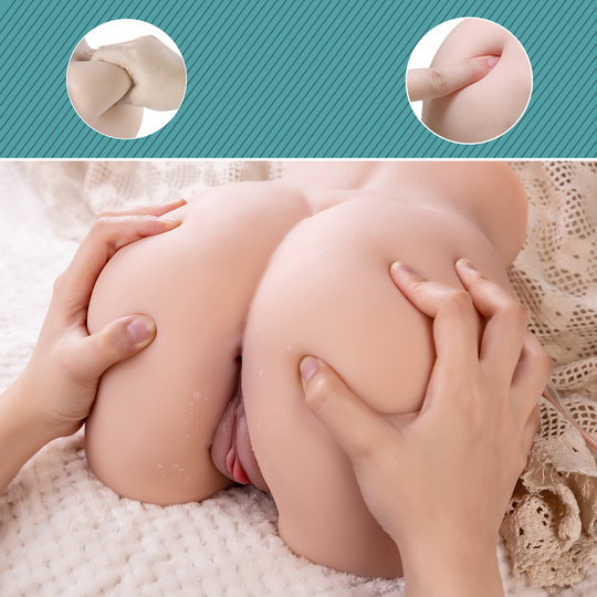 Vajina Ve MastürbatörLilituShopUSB'den Şarjlı Kumandalı 5 Emme ve 5 Titreşim Fonksiyonlu Realistik Kalça