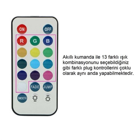 Anal TıkaçLilituShopUzaktan Kumandalı Led Işıklı Çelik Anal Plug