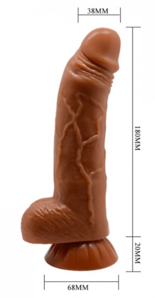  Realistik Titreşimsiz PenisLilituShopYeni Nesil Çift Katmanlı 18 cm Realistik Dildo Penis