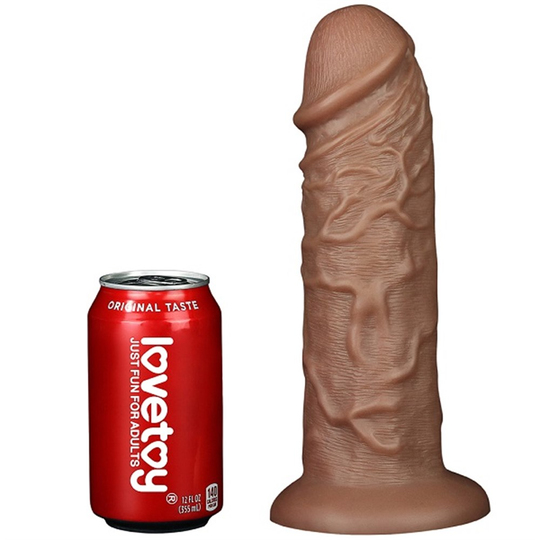  Realistik Titreşimsiz PenisLilituShopYeni Nesil Çift Katmanlı 26,6 cm Realistik Kalın Dildo Melez Penis
