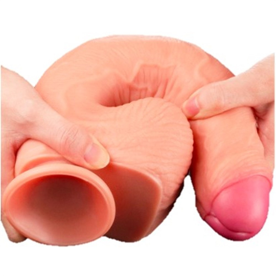  Realistik Titreşimsiz PenisLilituShopYeni Nesil Çift Katmanlı 28 cm Realistik Dildo Penis
