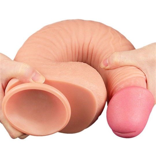  Realistik Titreşimsiz PenisLilituShopYeni Nesil Çift Katmanlı 30,5 cm Realistik Dev Dildo Penis