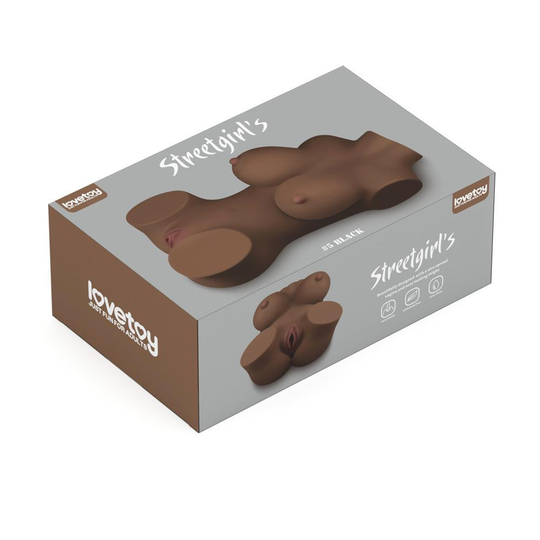 Vajina Ve MastürbatörLilituShopZenci Yarım Vücut Anal Vajinal Silikon Seksi Masturbator - Street Girl