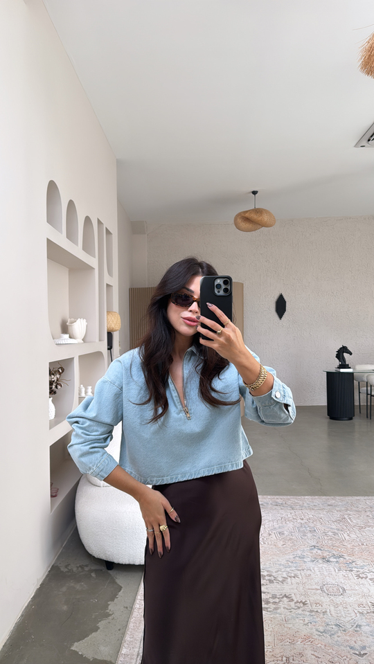 Açık Renk Jean Sweat