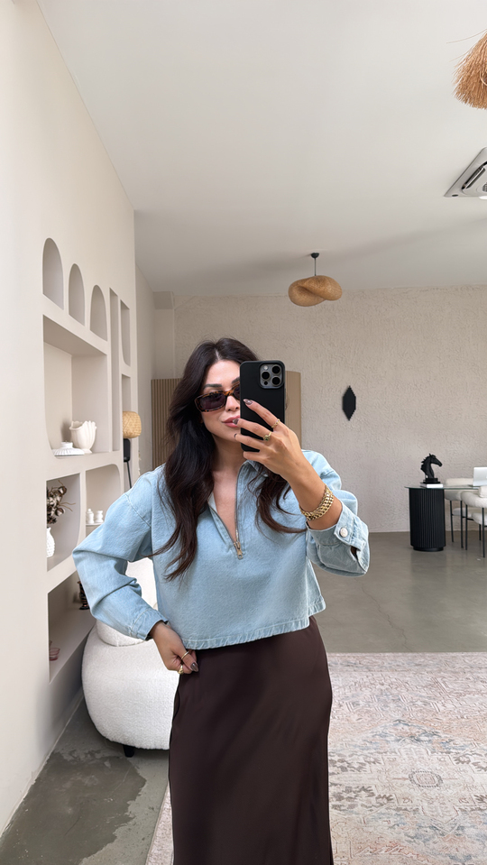 Açık Renk Jean Sweat