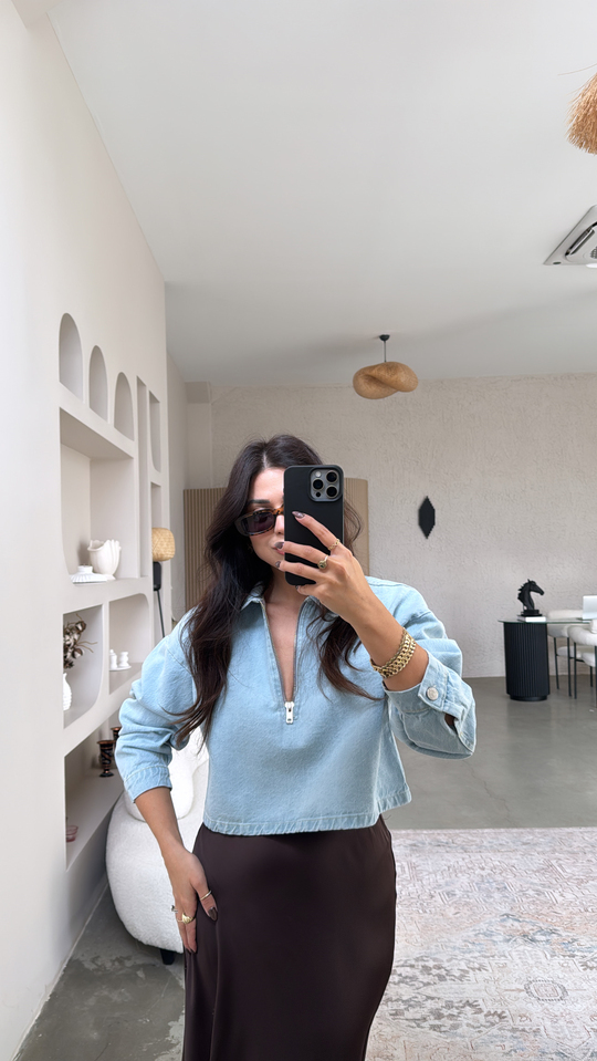 Açık Renk Jean Sweat