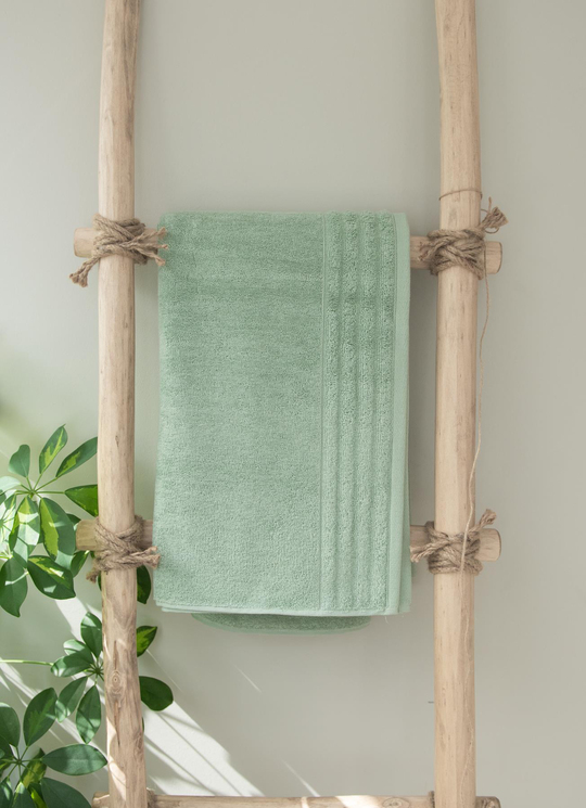Organik Baş Havlusu Yeşil 70*140 CM