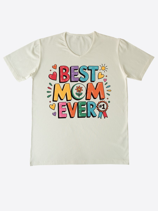 Organik Basic Kadın T-Shirt Ekru