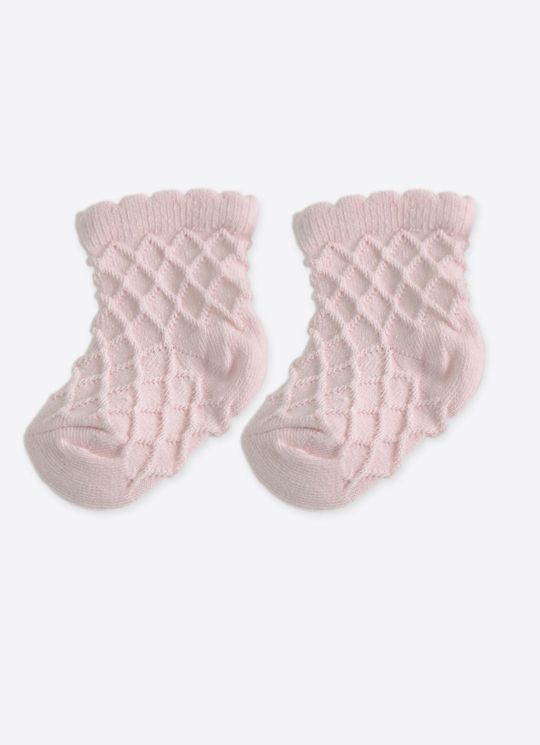 ORGANİK FİLELİ ÇORAP PEMBE