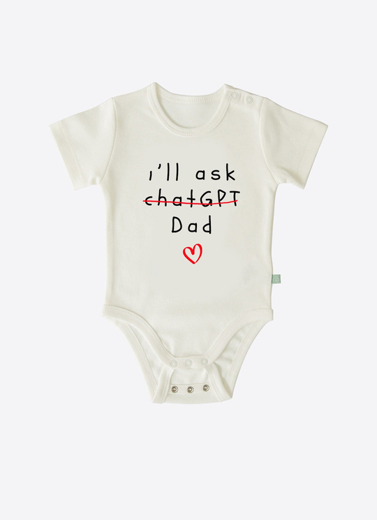 Organik I'll Ask Dad Kısa Kol Uzayan Body-Ekru
