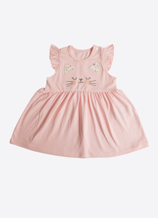 Organik Kiki Elbise Pembe