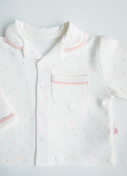 Organik Lily 2li Pijama Takımı Pembe
