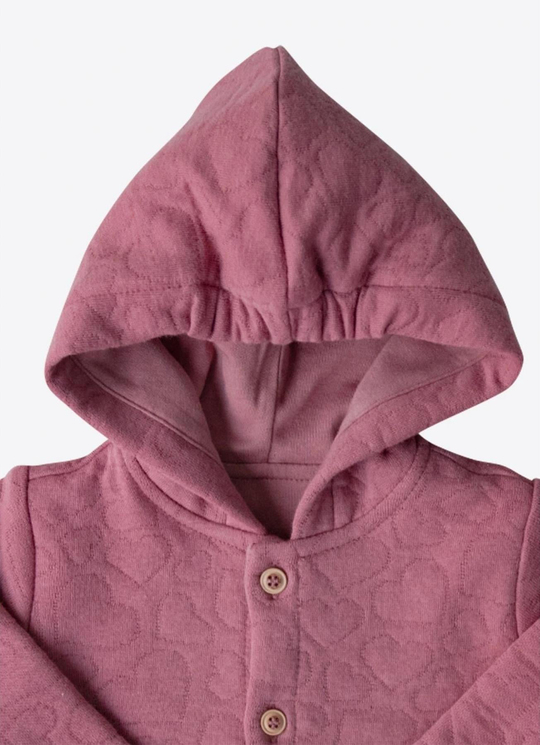 Organik Livon Hırka Pembe
