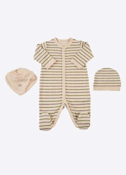 Organik Love Mummy 3lü Takım Natural