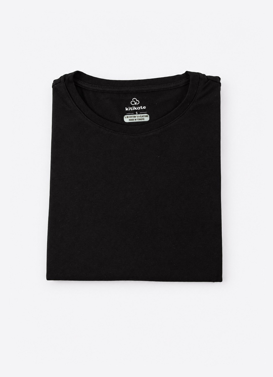 Organik Lucy Hamile T-Shirt Siyah