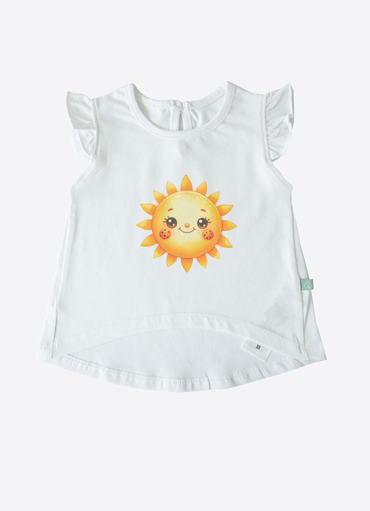 Organik Mellow 2li T-Shirt Beyaz Pembe