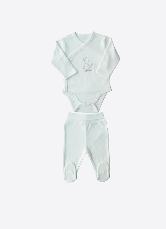 Organik New Basic 2li Takım Ekru