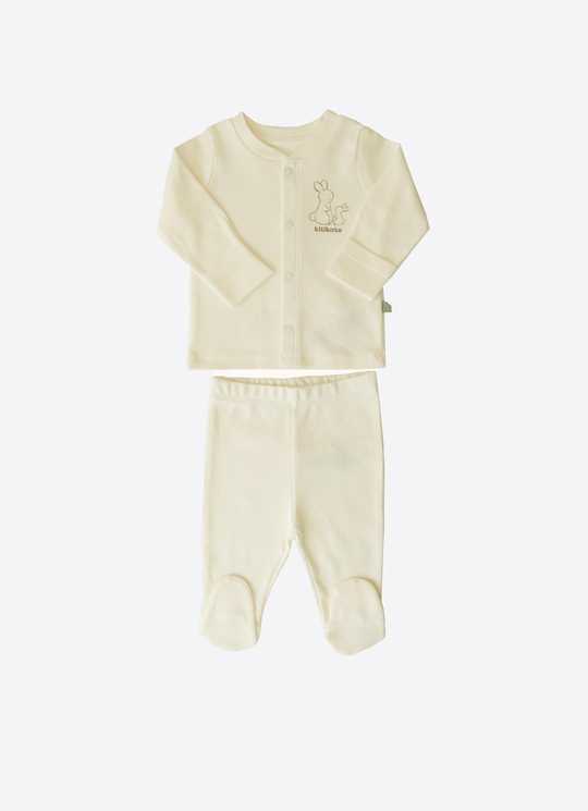Organik New Basic Pijama Takımı Natural