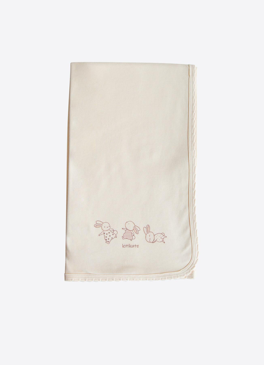 Organik New Basic Tek Kat Battaniye Natural