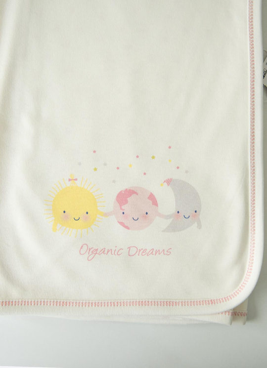 Organik New Dreams Çift Kat Battaniye Pembe