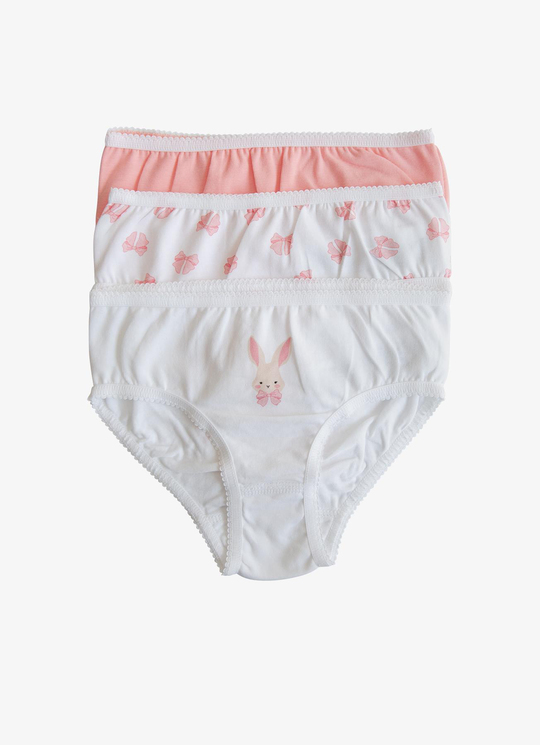 Organik Rabbit 3lü Külot Pembe