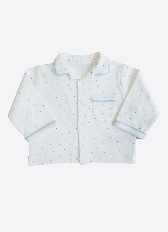 Organik Rory 2li Pijama Takımı Mavi