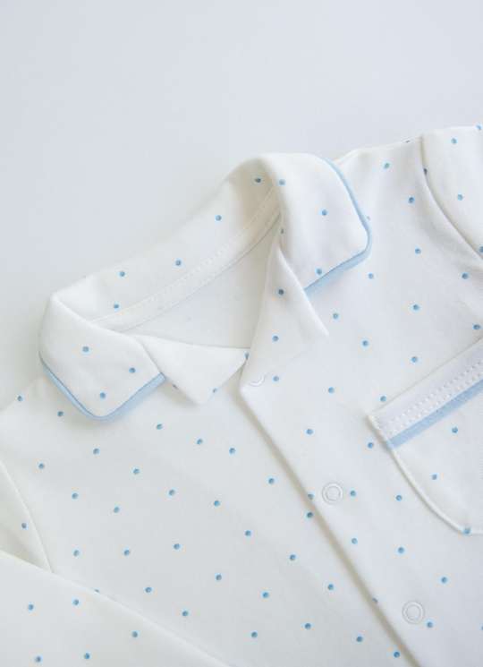 Organik Rory 2li Pijama Takımı Mavi
